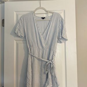 Blue and White Striped Torrid Dress